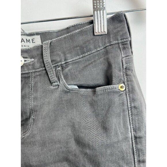 Frame Denim Skinny Jeans Women's Size 26 St Germain Gray Denim - Picture 5 of 12